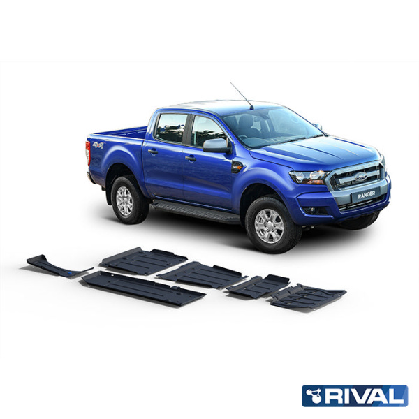 Skid Plates (Sets) Ford Ranger 2011-2015; 2015-2022; 2,2 l. / diesel; 3,2 l. / diesel